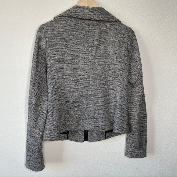 Ann Taylor Factory Gray Zip-up Blazer Jacket - Picture 4 of 6